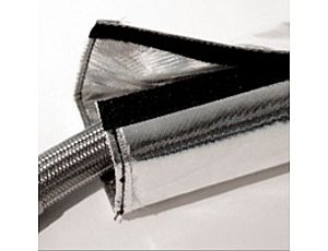 Aluminum Foil Fiberglass Sleeve With Velcro